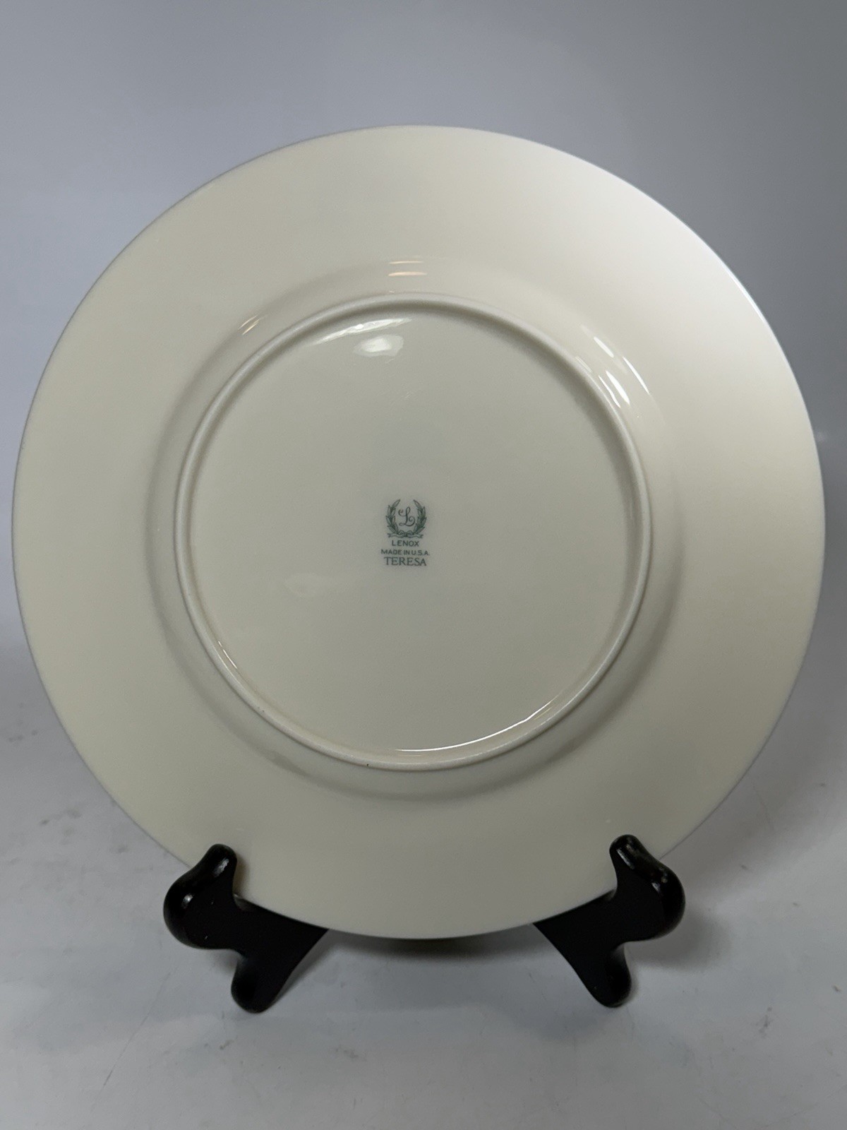 Set of 4 Vintage Lenox Teresa Salad Plates 8 3/8” Floral Gold Trim 1940s USA