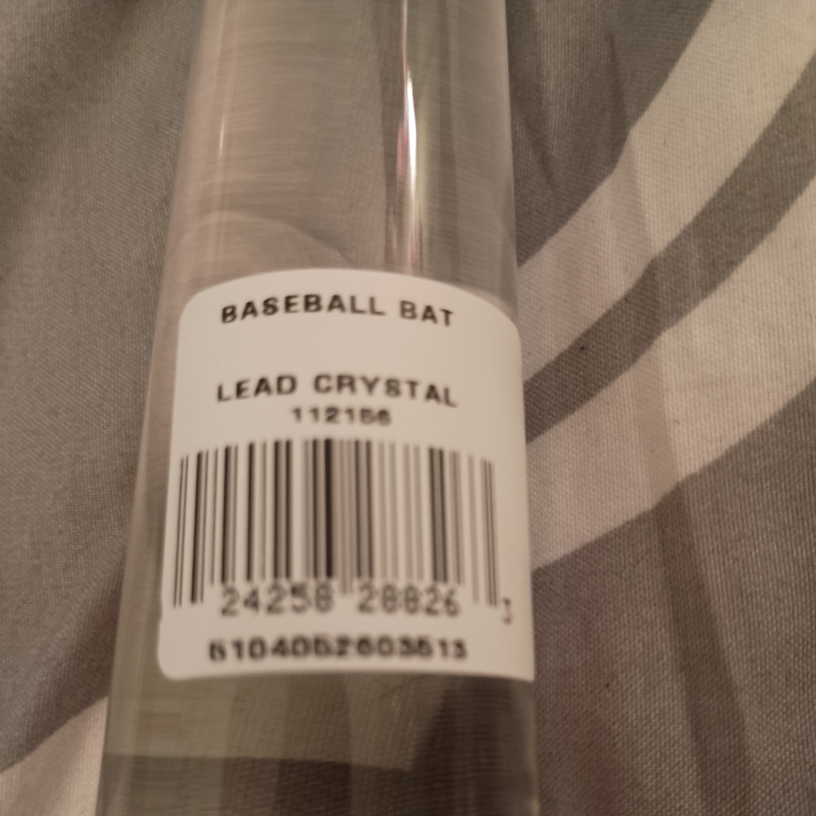 Waterford Crystal Baseball Bat (Clean – No engravings) new in box