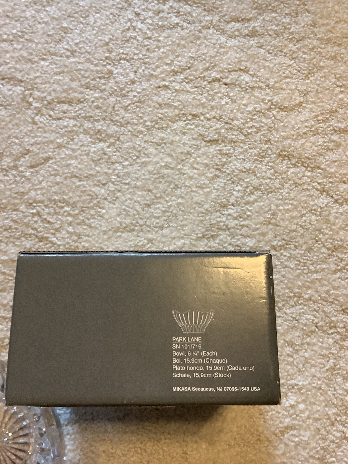 MIKASA Park Lane 6.25″ Lead Crystal Bowl New in Box