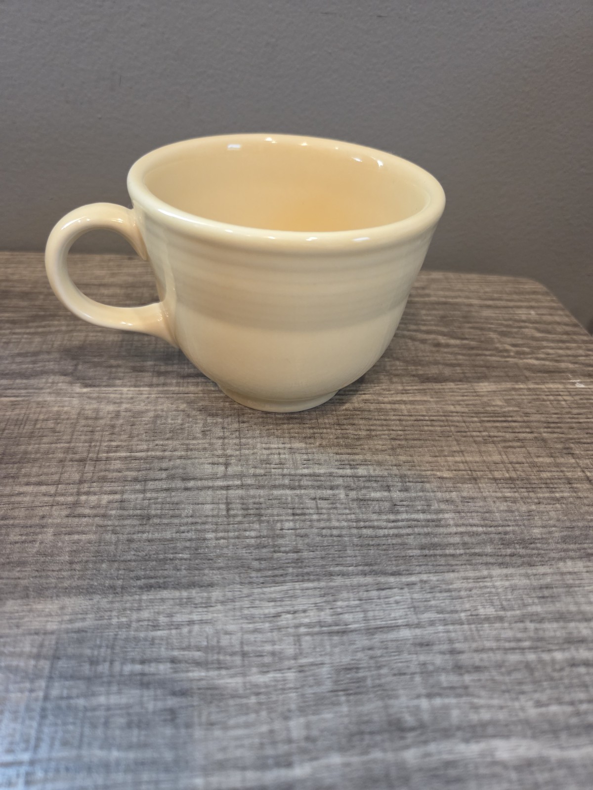 Fiesta Ware Tea Cup Mug Homer Laughlin HLC Off White Old Ivory Fiestaware