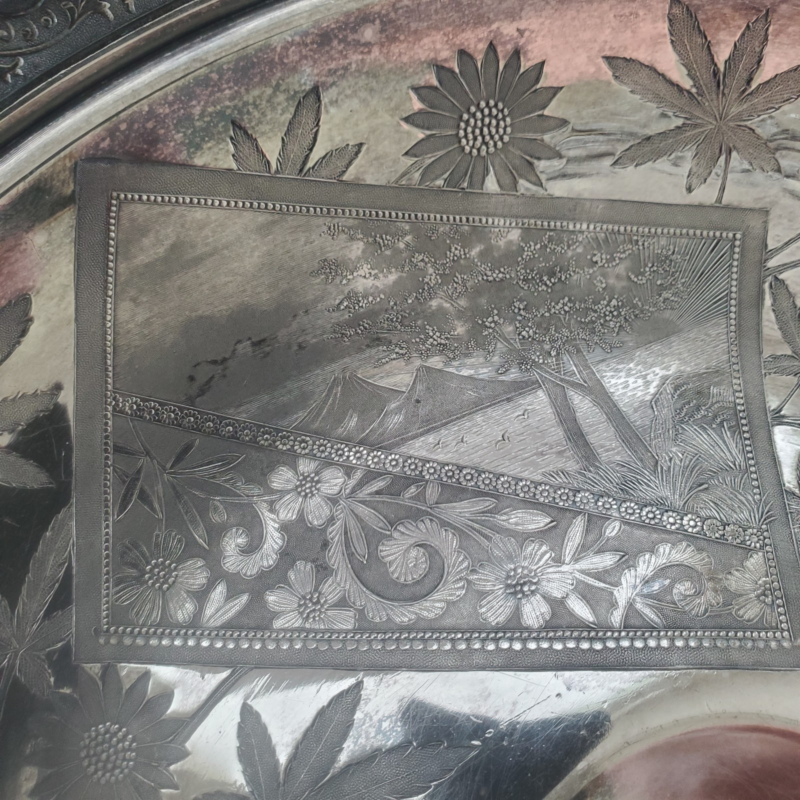 Antique Silverplate Victorian Bride Basket MERIDEN B Co (#1835) Late 19th Cent