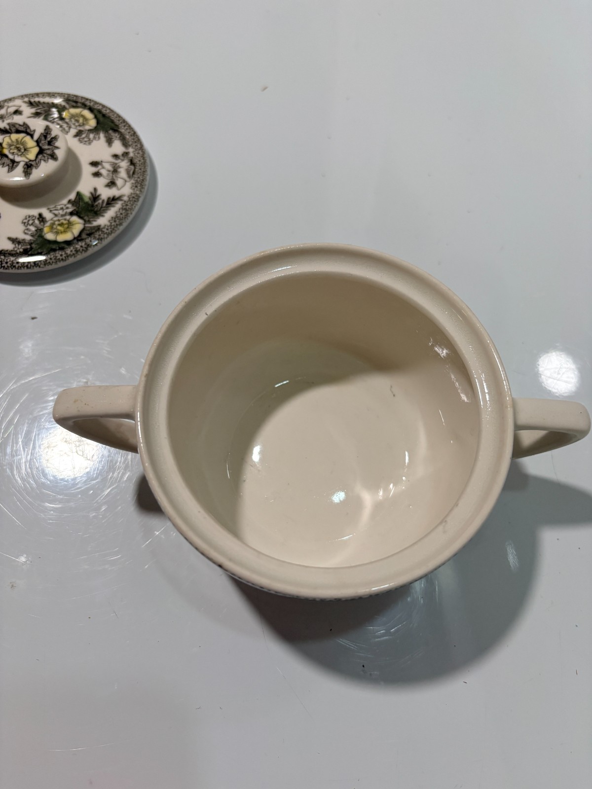 Johnson Brothers the Friendly Village Covered Bridge Sugar Bowl