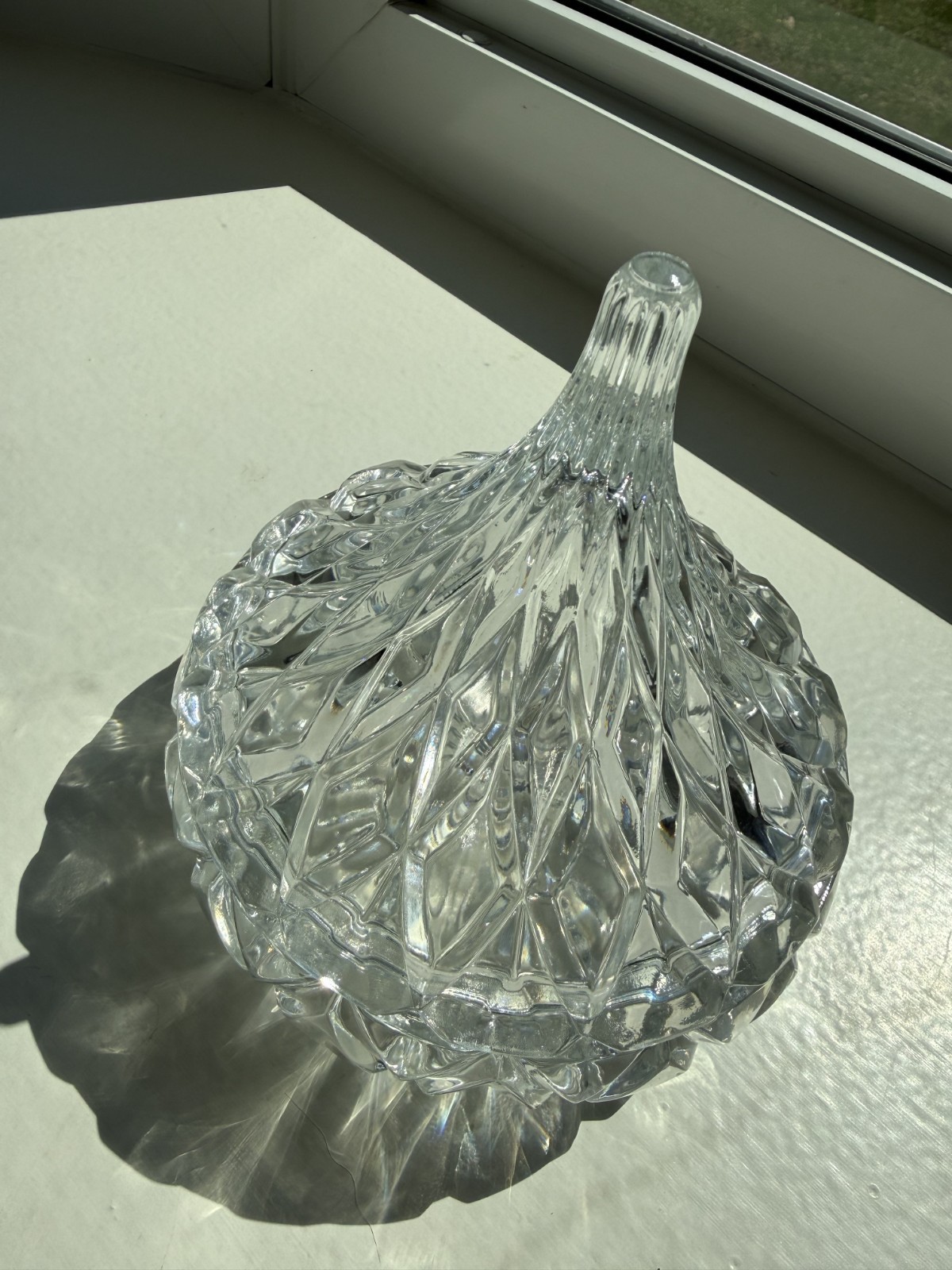 Hershey’s Kiss Clear Glass Trinket/Candy Dish with Lid