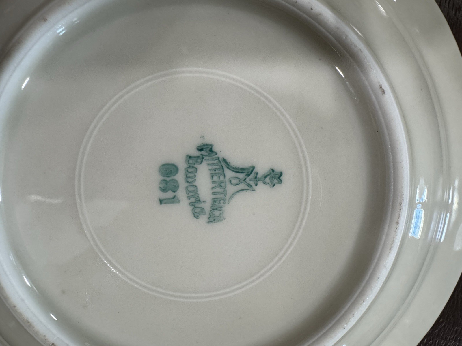 Two Mitterteich Bavaria Porcelain Dish with Floral Design Gold Trim Vintage