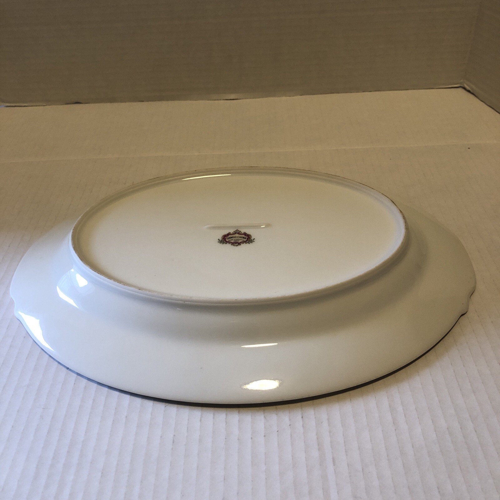 Sango China, San 28 12 1/8″ Oval Serving Platter, Made in Occupied Japan