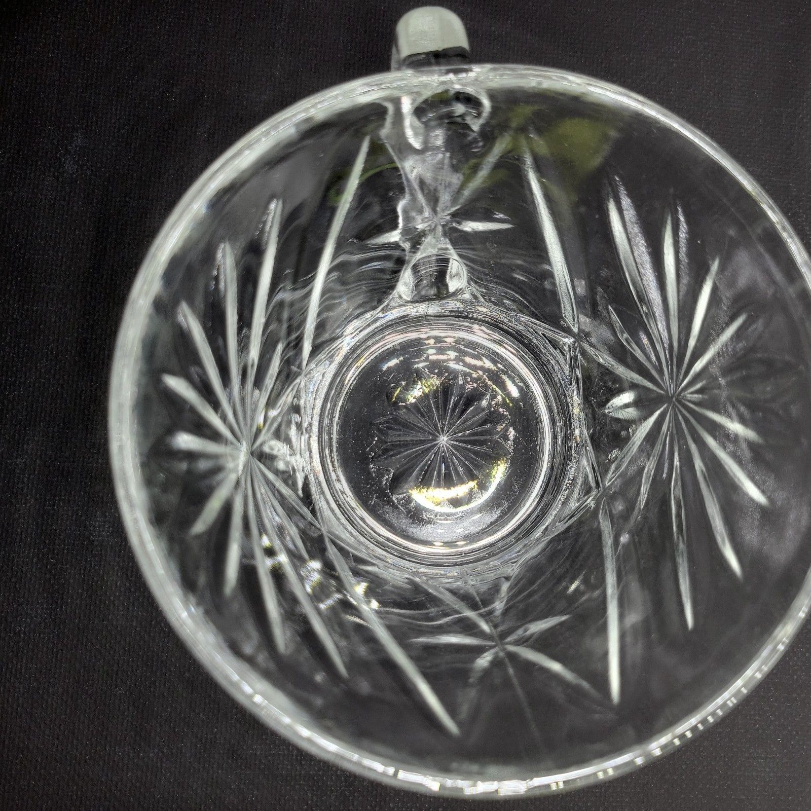 Vintage Glass Punch Bowl & 12 Cups Set