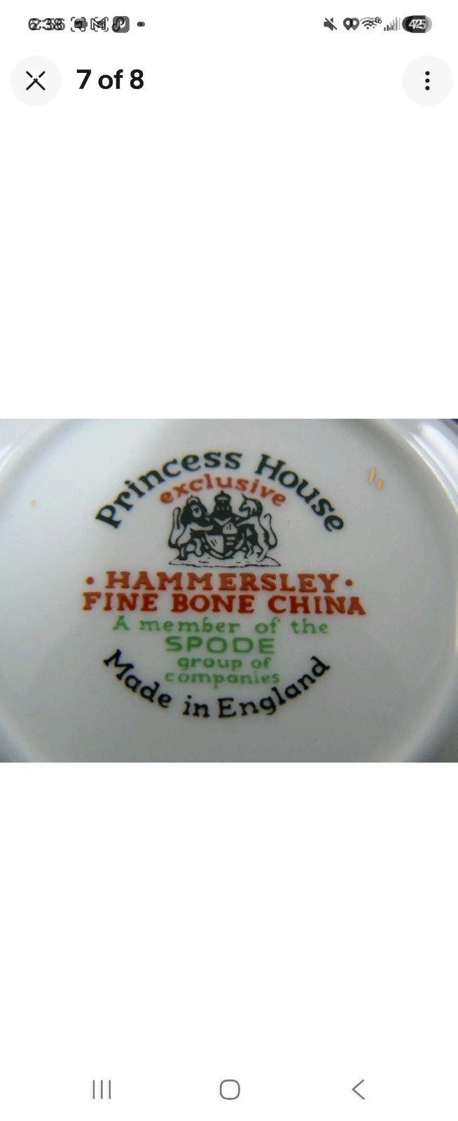 4 Princess House Hammersley Fine Bone China Floral 3.25″ Butter Pats – Spode…