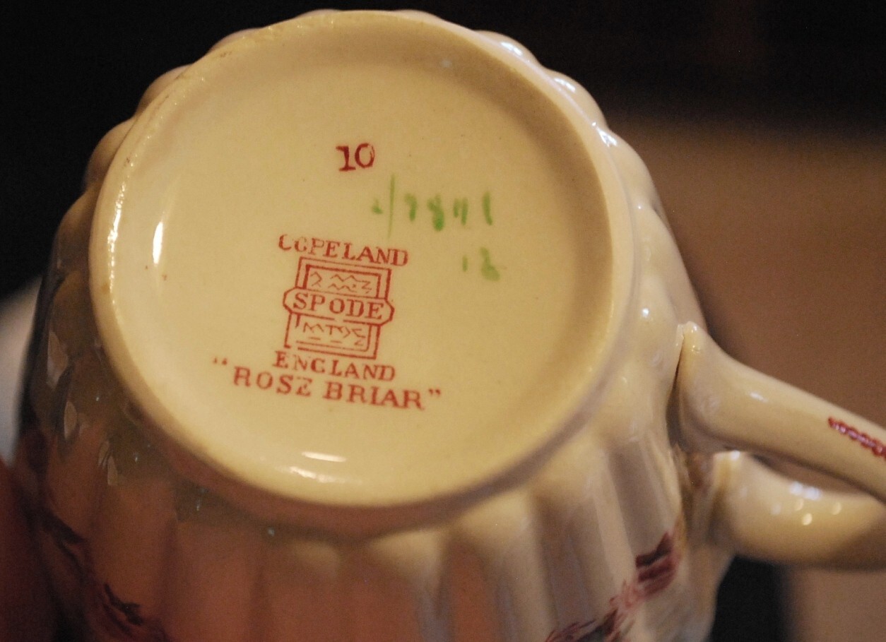 Vtg Set 3 SPODE ROSE BRIAR 5 Piece Place Settings [15 pc total] England OLD MARK