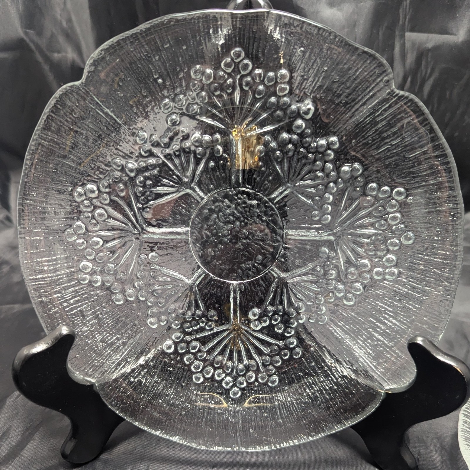 Dansk Floriform Italy 4 Dessert Plates Cow Parsley by Pertti Kallioinen 7.75″
