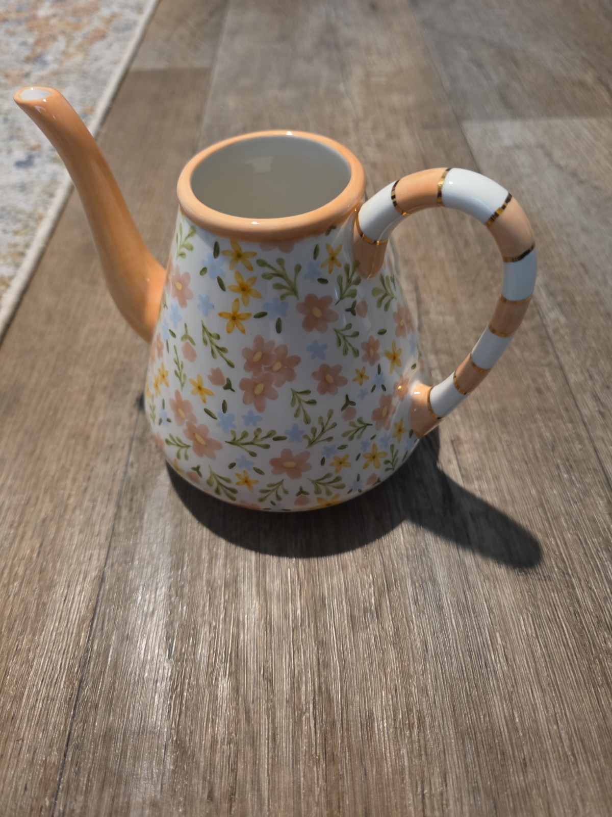 MacKenzie-Childs Posie Patch Ceramic Teapot