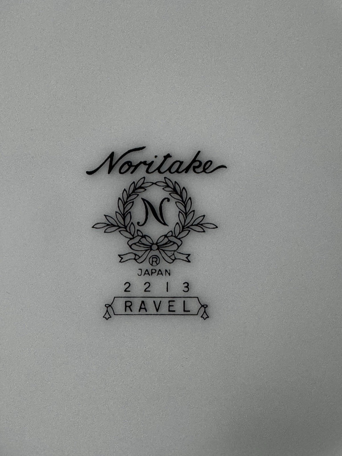 Vintage Ravel Noritake China White / Blue Lace Trim / Platinum Edge Bread Plate