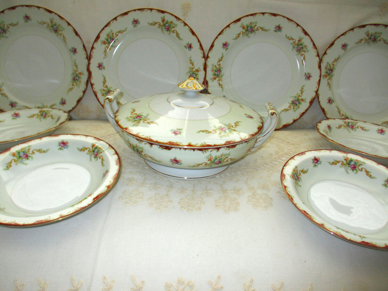 Vintage Harmony House “Wembley” Porcelain Dinner Set for 6 and Covered Tureen