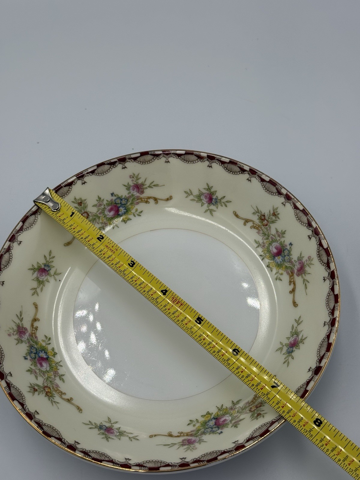 Vintage NSP China Meito China Salad Bowl Hand Painted 7.5 Inches