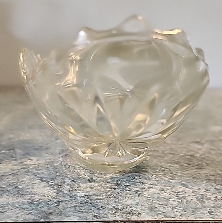 Boat Bowl Dish Crystal Banana Split Gondola EAPC Anchor Hocking Star of David