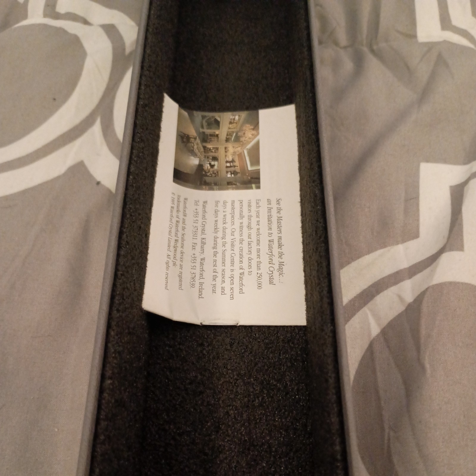 Waterford Crystal Baseball Bat (Clean – No engravings) new in box