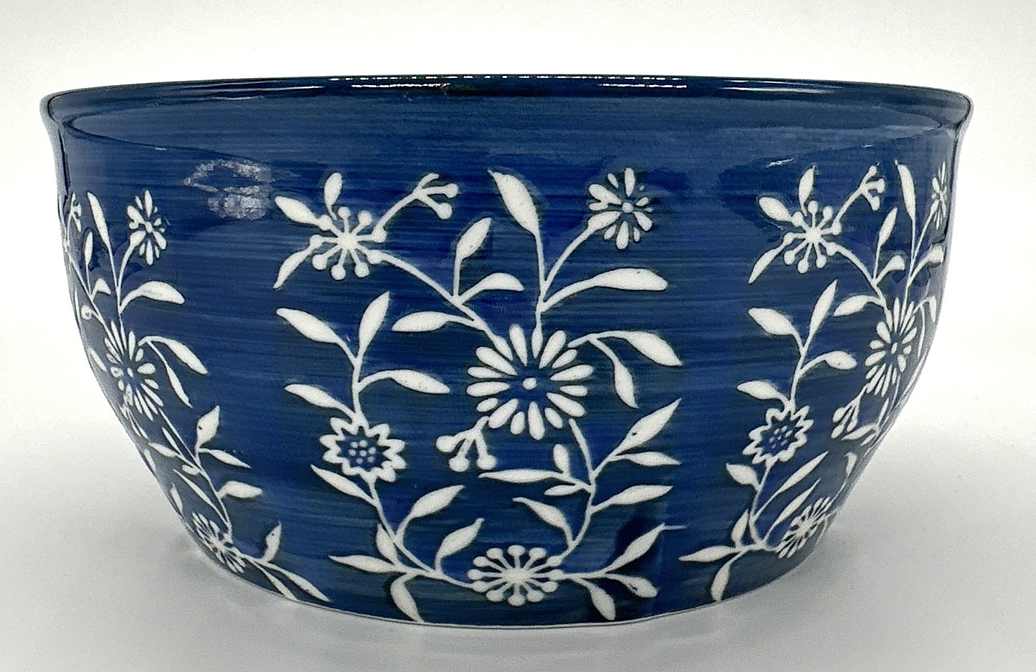 Yokohama Studio Blue Flowers Rice Soup Noodle Bowl 6″ Hand Painted Porcelain