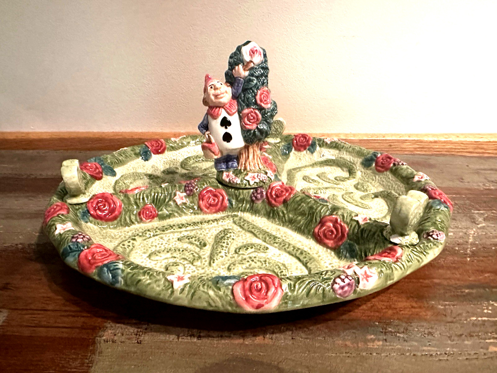 Alice In Wonderland Vintage Fitz & Floyd Serving Platter Tray Dish Ceramic Plate