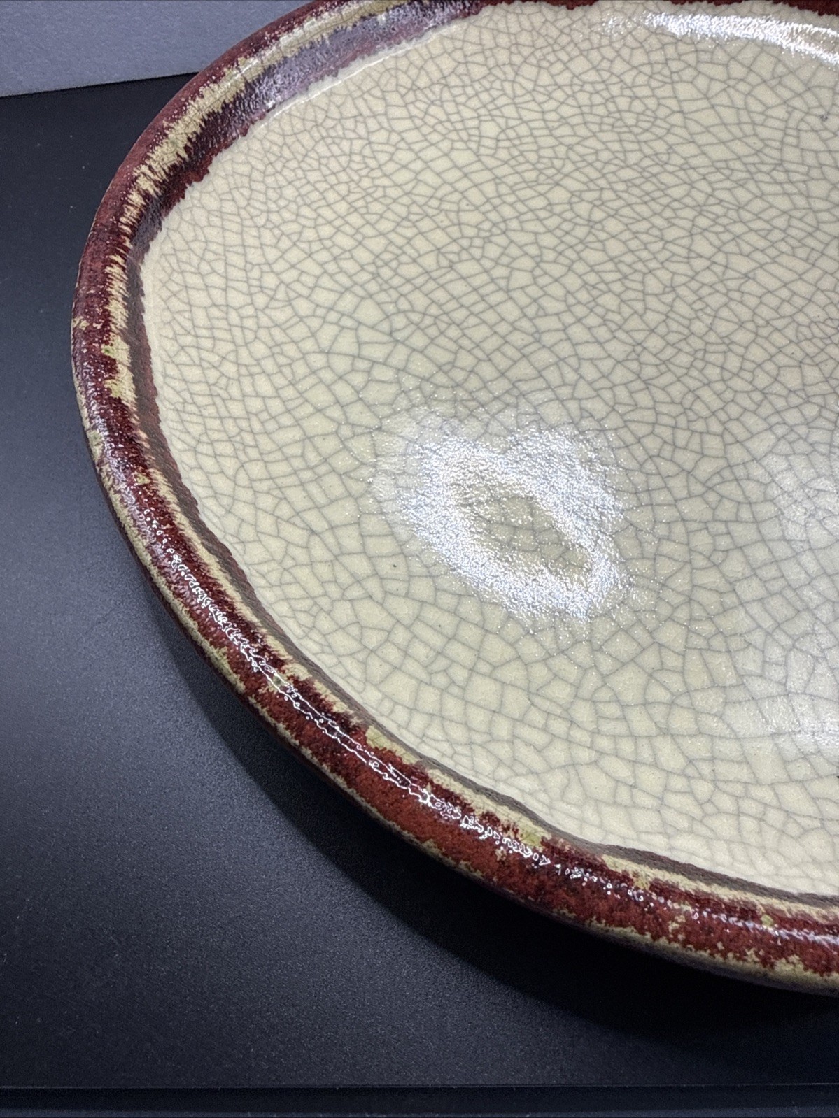 Pier 1 Crackle Collection Dinner Plate 9-1/4 Inches Set of 4 New Unique Plates
