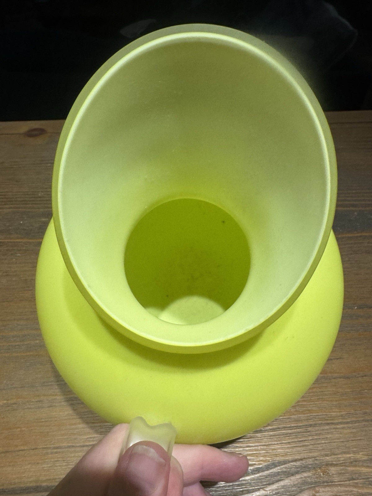 Kosta Boda Anne Nilsson Yellow Art Glass Vase Pitcher Scandinavian Postmodern
