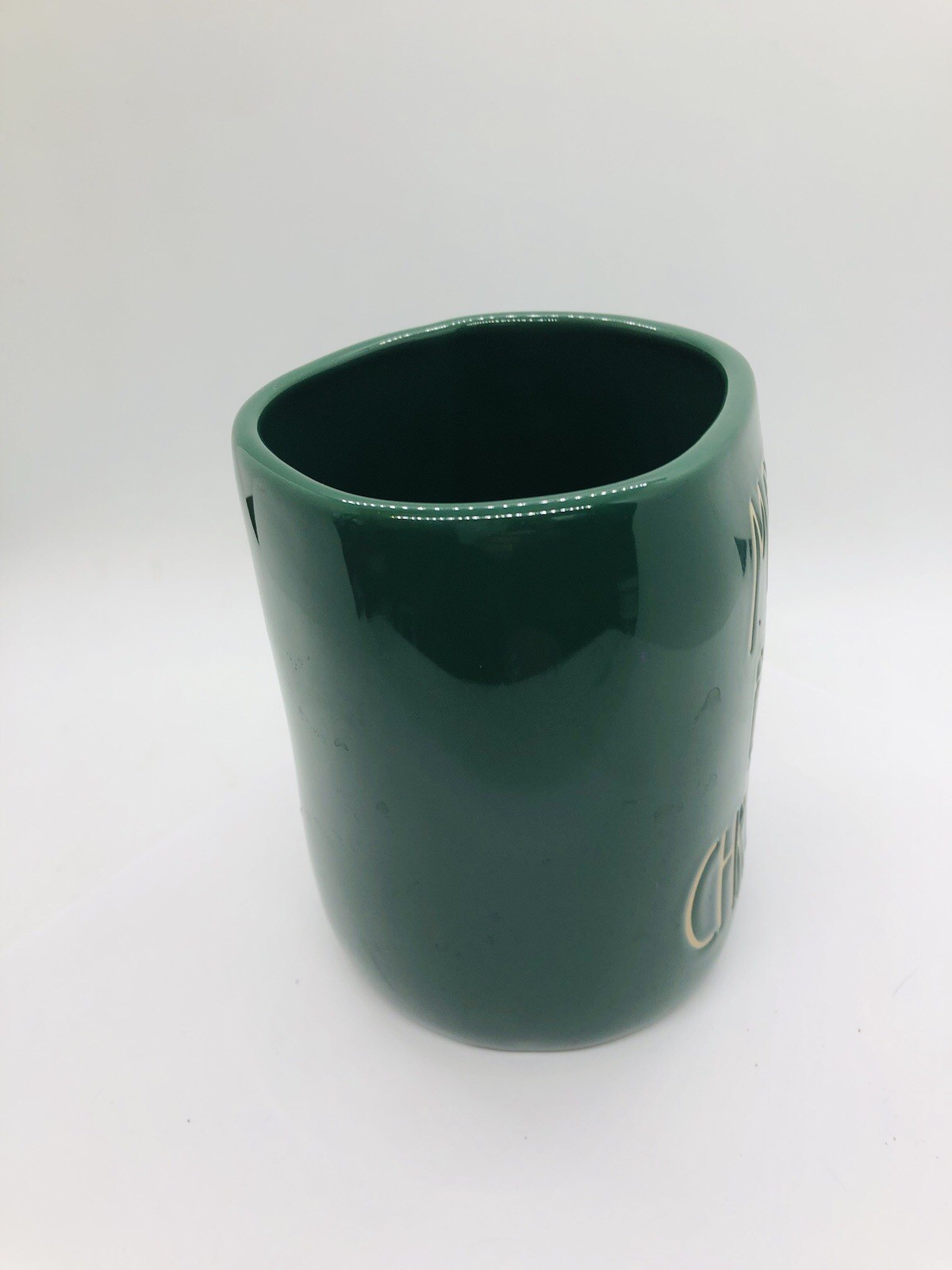 Rae Dunn Merry Elfin‘ Christmas dark green mug large
