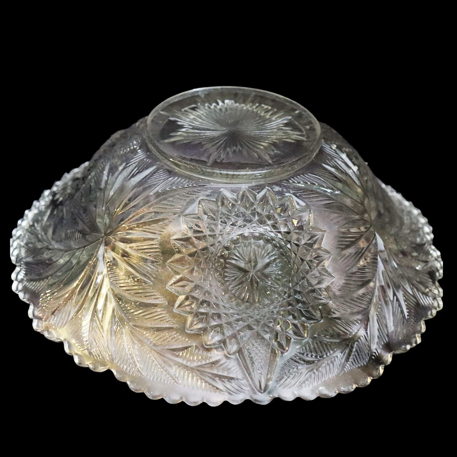 Westmoreland Glass Bowl–Fern Burst Pattern, EAPC , 9”, 1905+, Excellent Cond