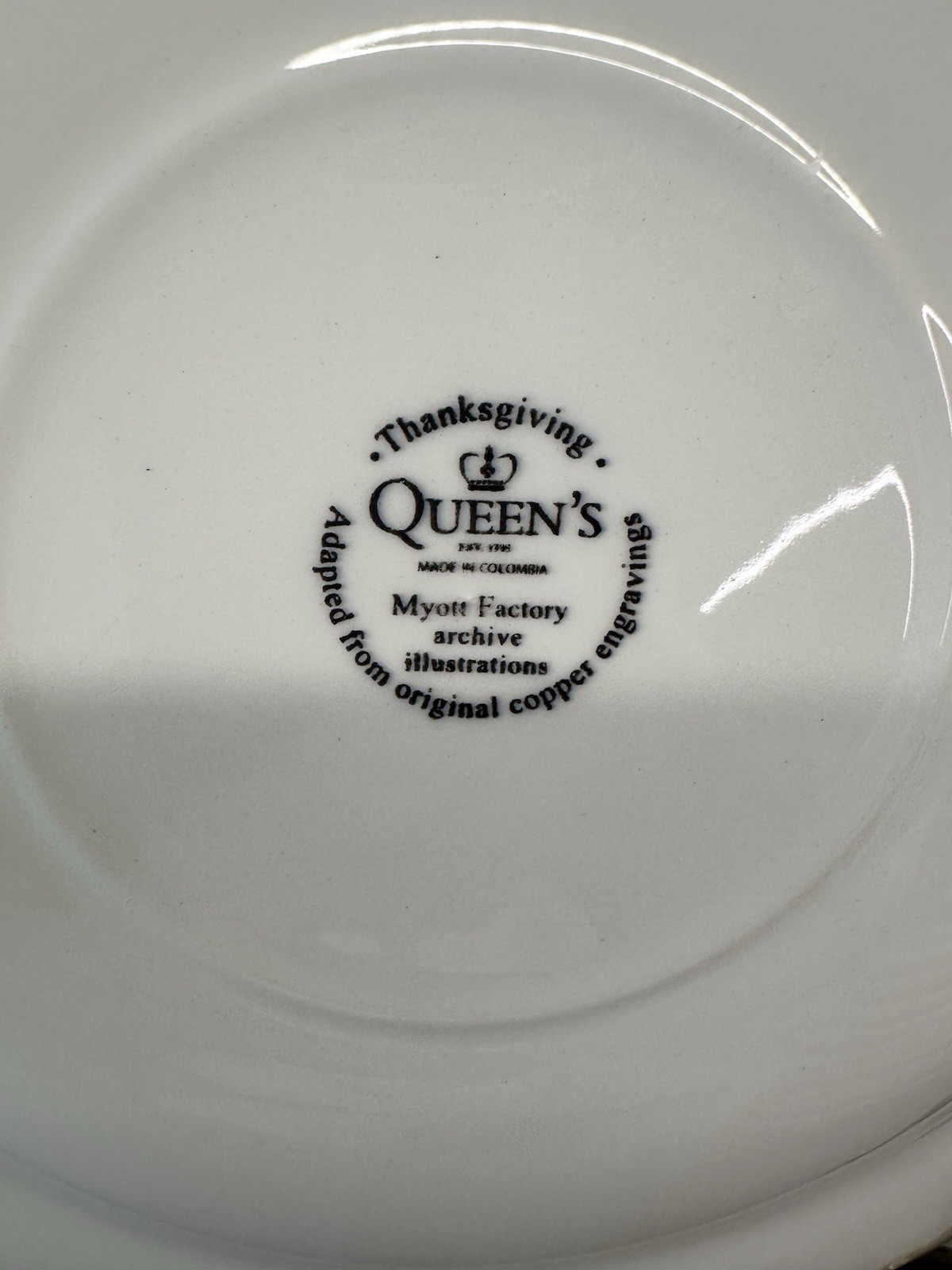 Myott Churchill Thanksgiving Dinner Plates 10 Bird Flower Motif 10 Available