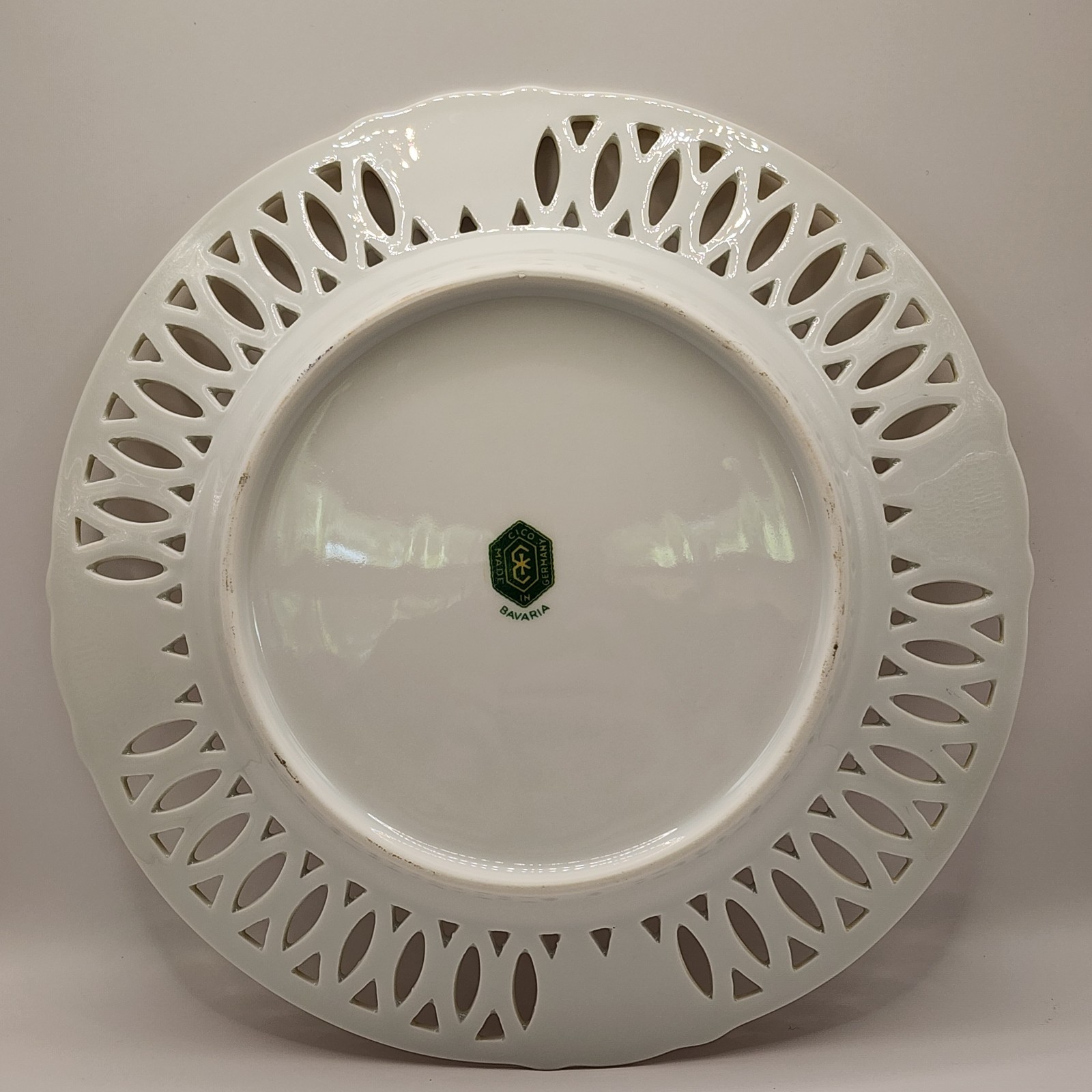 Cico, Bavaria Germany porcelain. Vintage, Pre 1950, Set of 2 plates, fruit