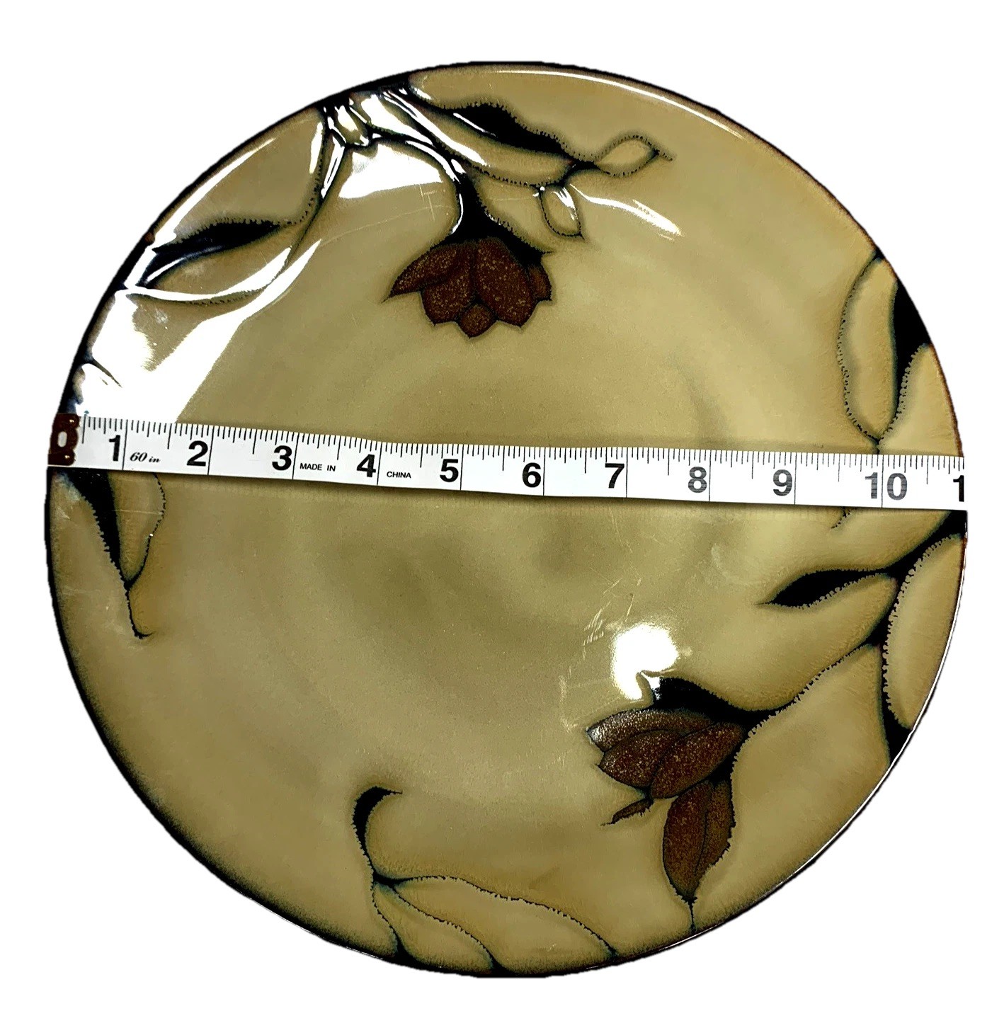 Mikasa By Gourmet Classics Gold Scroll 11” Dinner Plate Floral