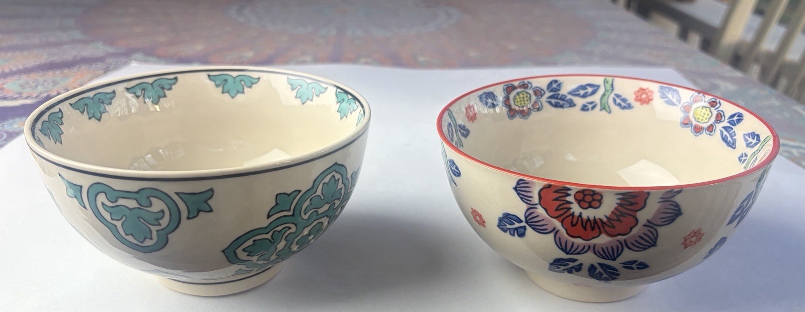 Set of 2 – Yokohama Studio 5” Rice Bowls Hand Painted – Excellent Condition