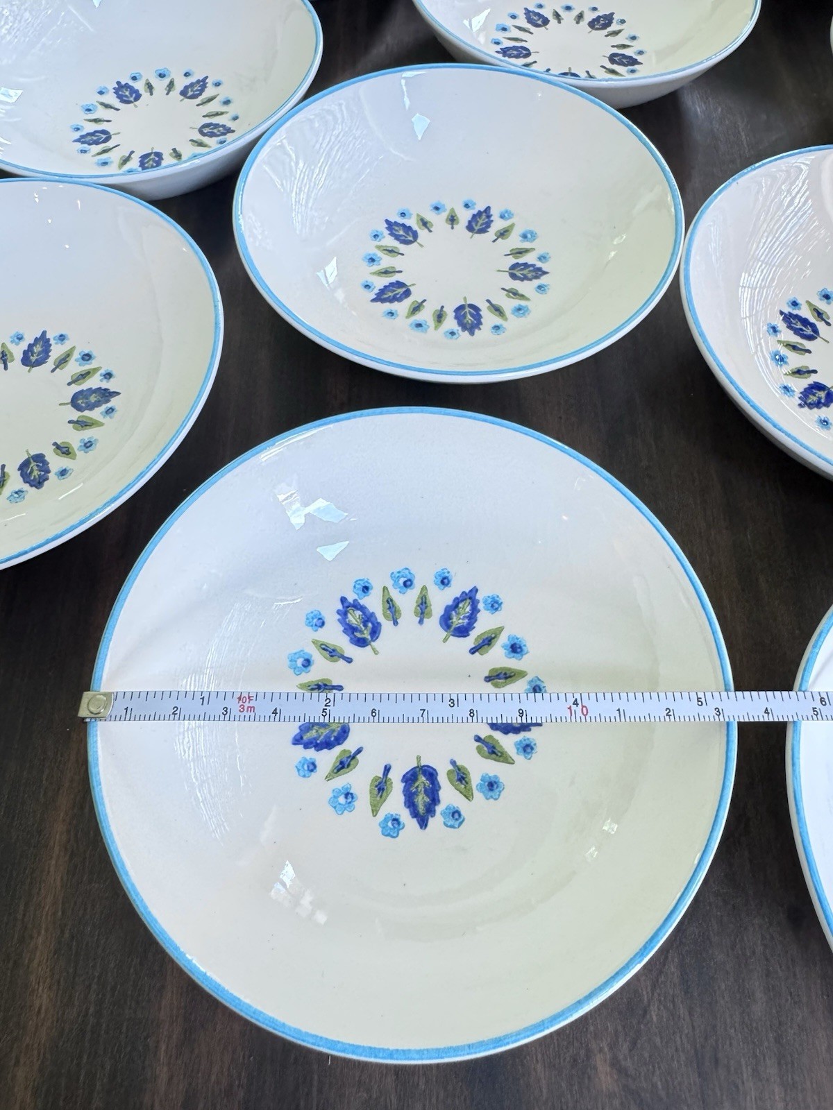 Vintage MCM Marcrest Swiss Alpine Chalet Berry/Dessert Bowls 5 1/4″ Set Of 13