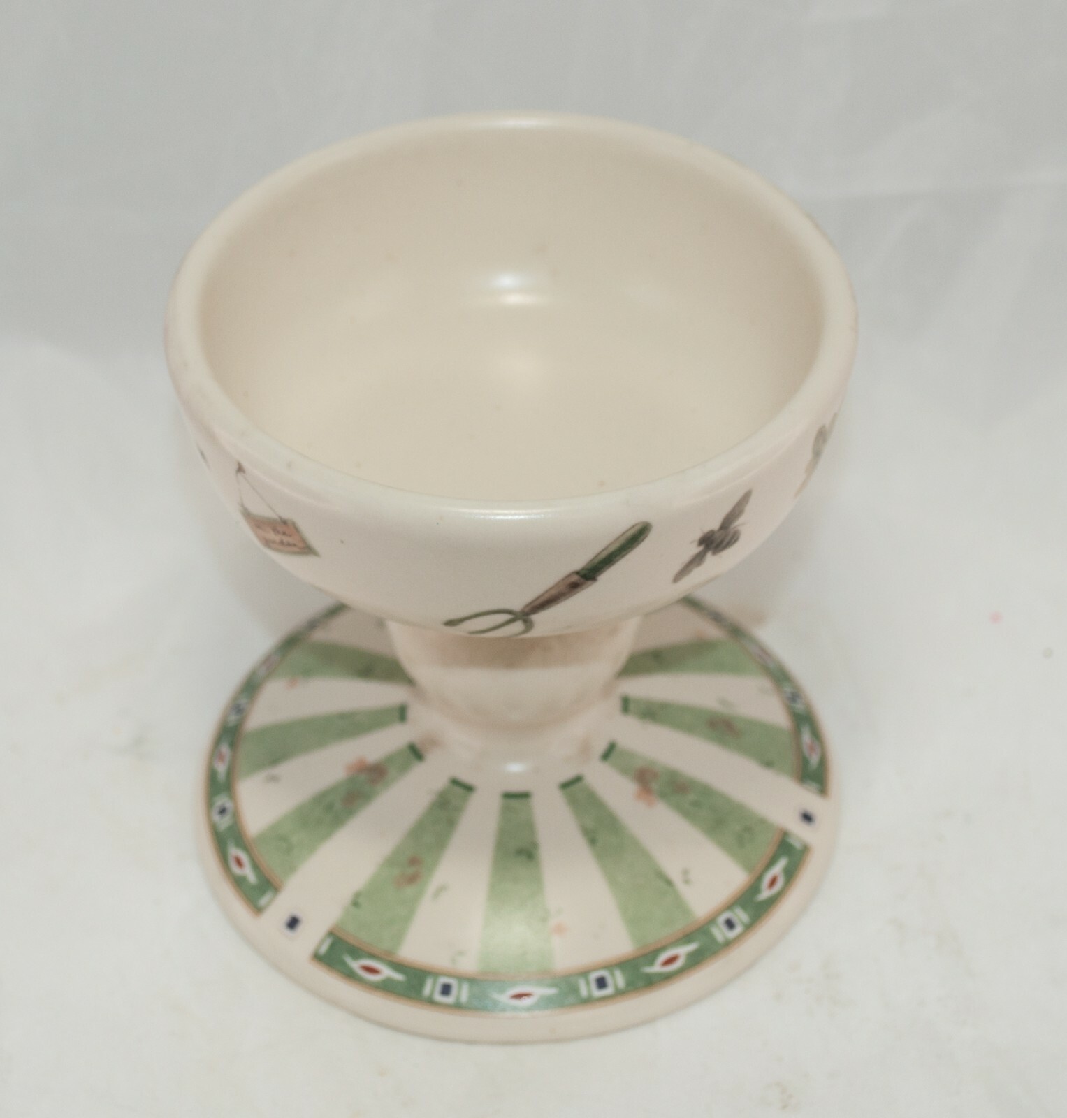 Portfolio by Pfaltzgraff Naturewood Pedestal Candle Holder/Candy Dish