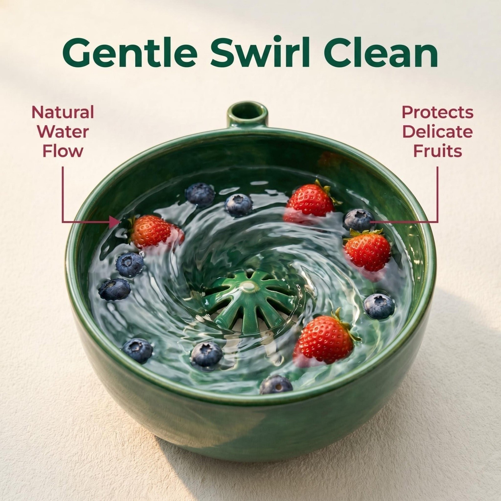 Berry Swirl Bowl Fruit Rinse Bowl Berry Rinse And Drain Bowls With Washing