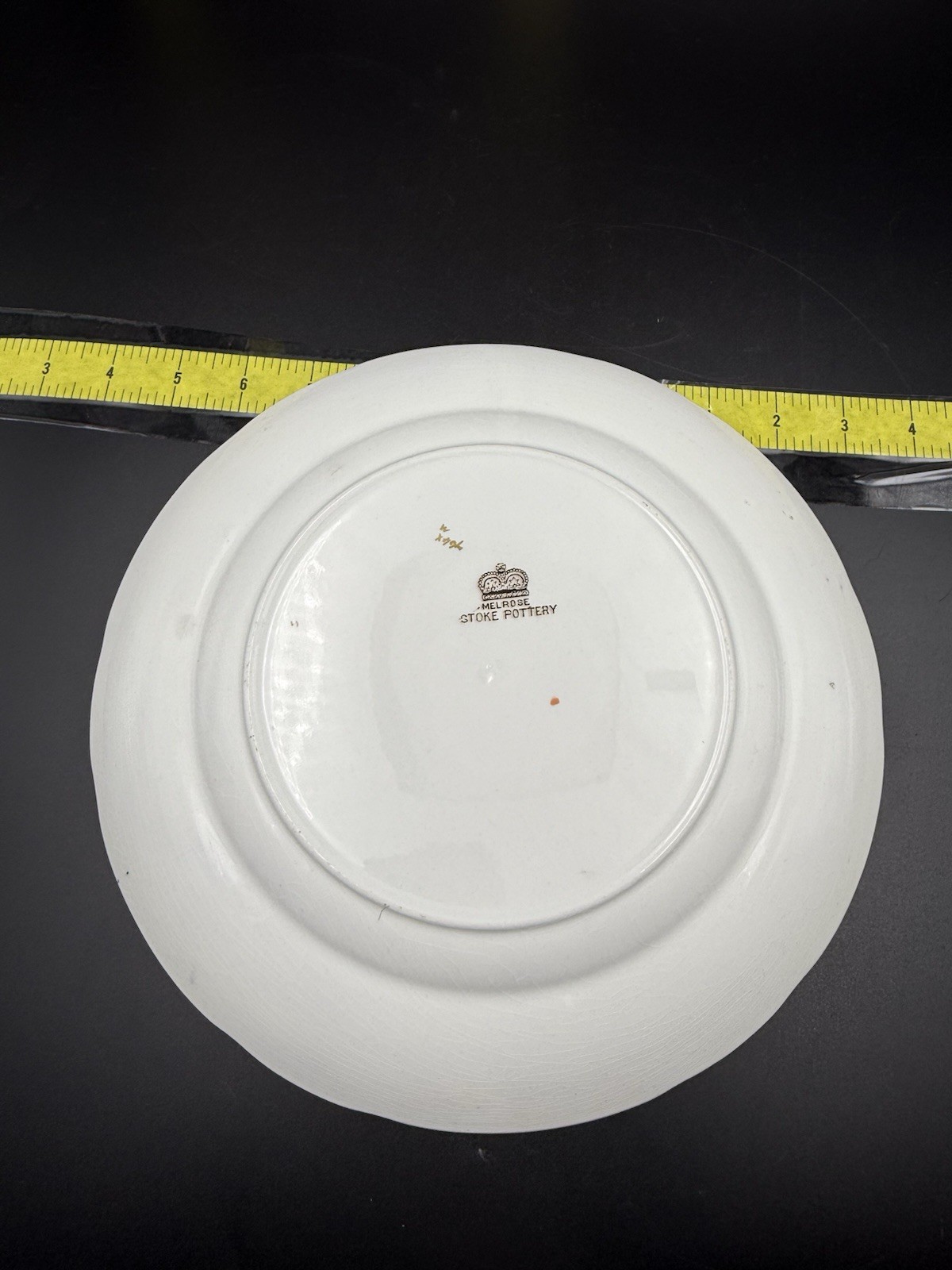Antique Melrose Stoke Pottery Rim Soup Plates 10.5” – Cobalt Blue Rust Floral