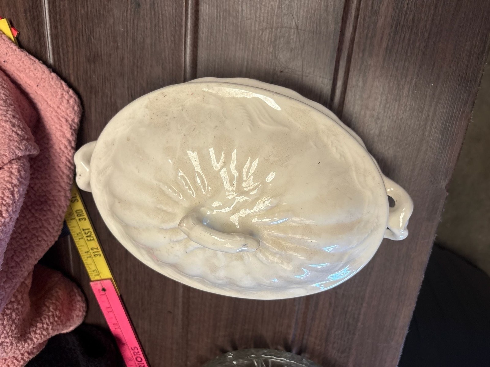 Red Cliff Ironstone Wheat Pattern Covered Vegetable Dish Tureen
