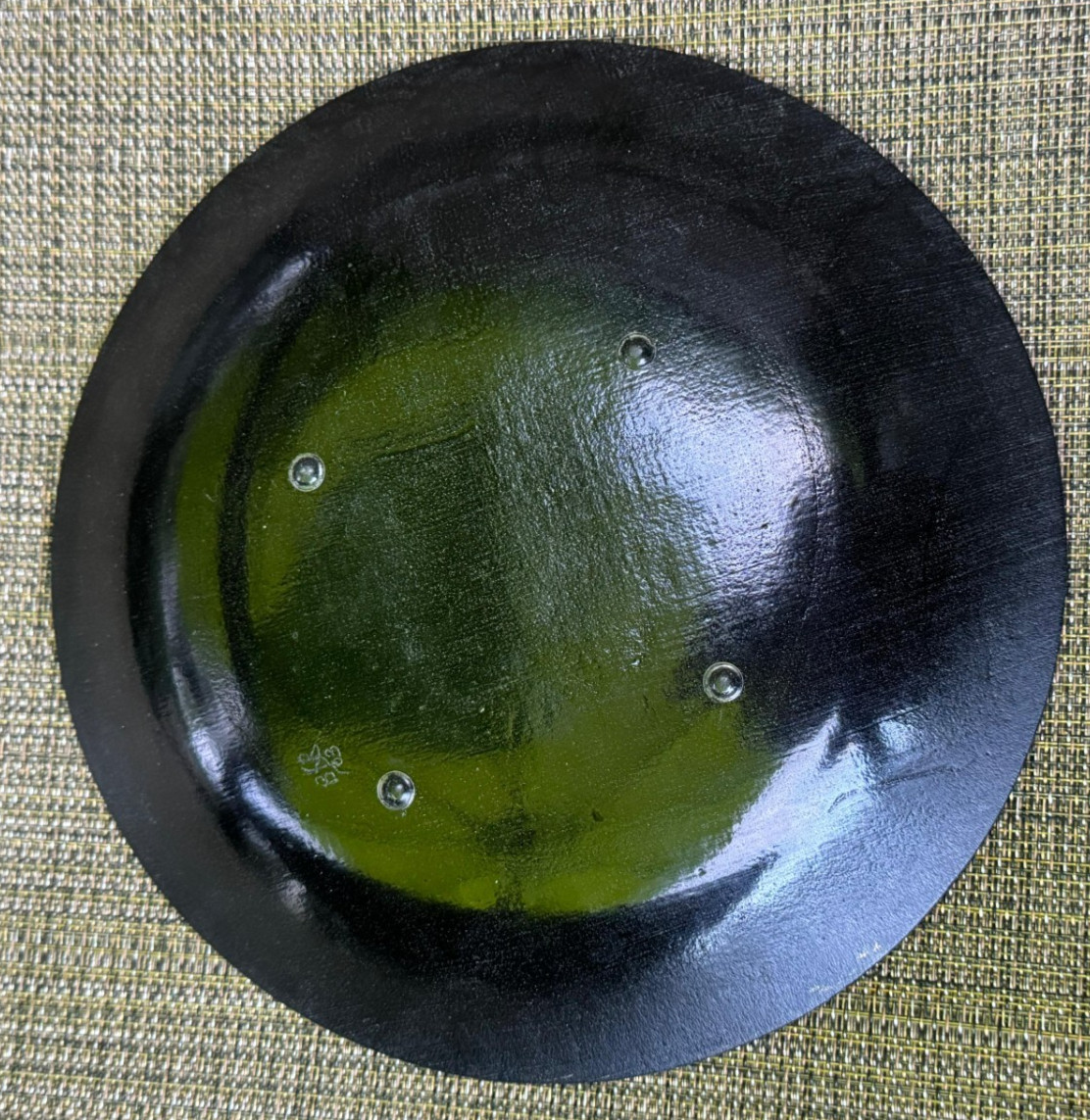 Vintage Hand Made Glass Candy Dish Mid Century 1963