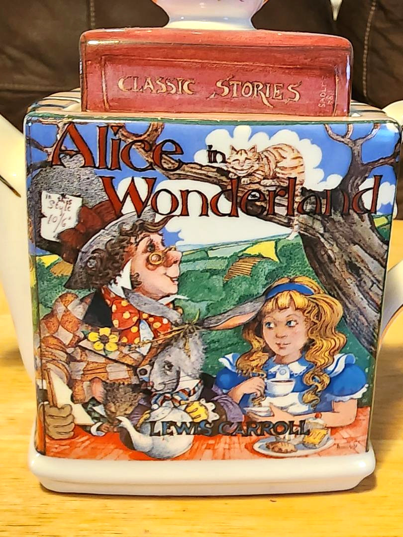 Vintage Porcelain James Sadler Alice in Wonderland Teapot