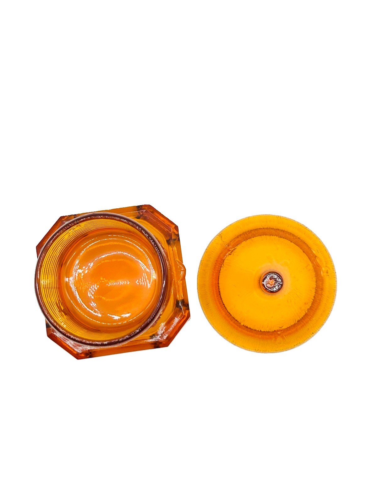 Amber Glass Bee Hive Honey Jar – Whimsical Home Decor Bee Box