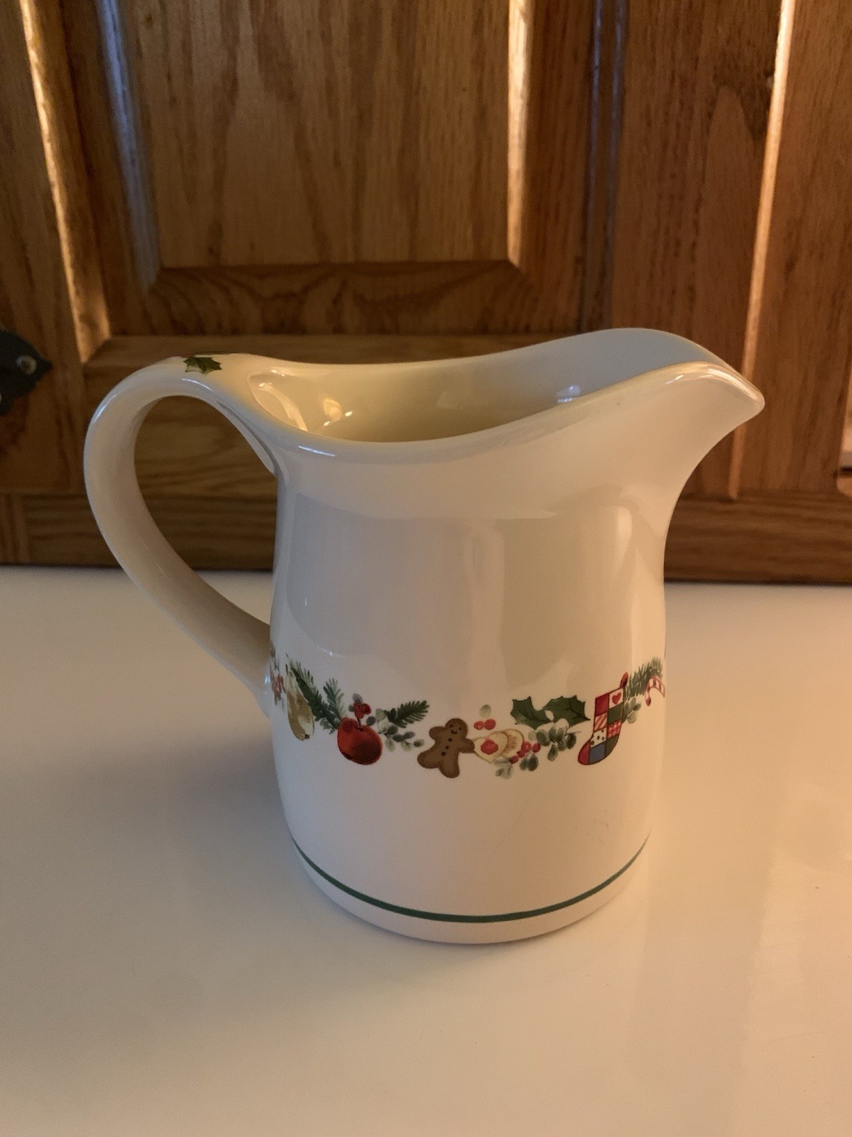 Pfaltzgraff Sugar Plum Holiday Pattern Stoneware Pitcher Creamer