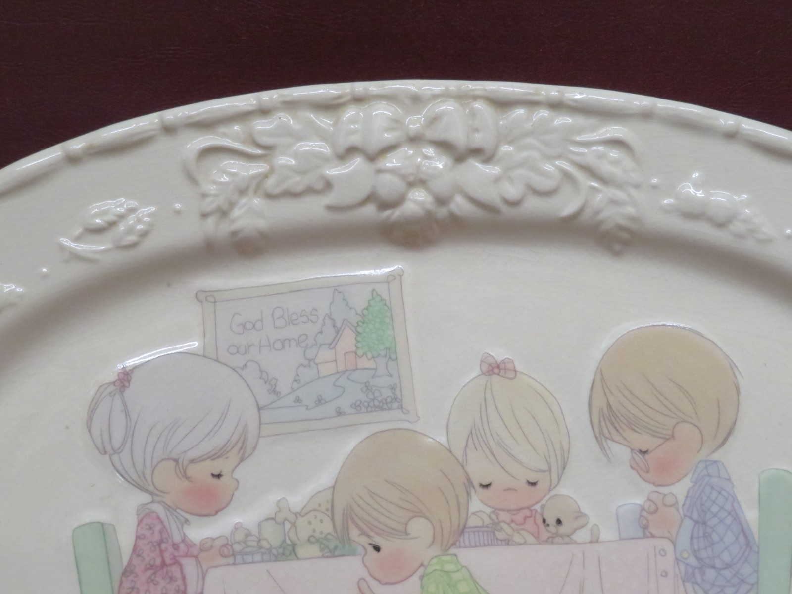 1994 18.5″ Enesco “Precious Moments” Ceramic Serving Platter – Lord’s Blessing