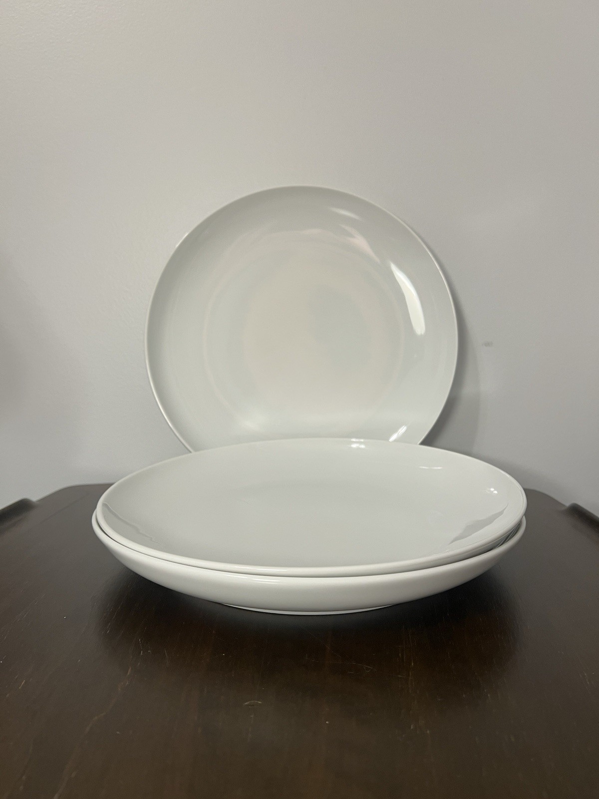 Set Of 3 Crate & Barrel Kahla Madison Asymmetrical 10 1/4” Dinner Plates