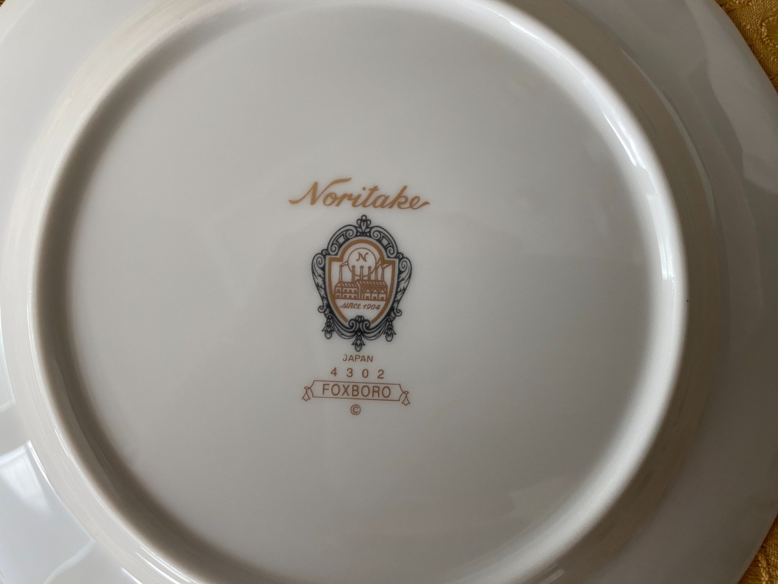 NORITAKE FOXBORO 4302, Bread & Butter Plate 6-1/2”, Never Used, original sticker