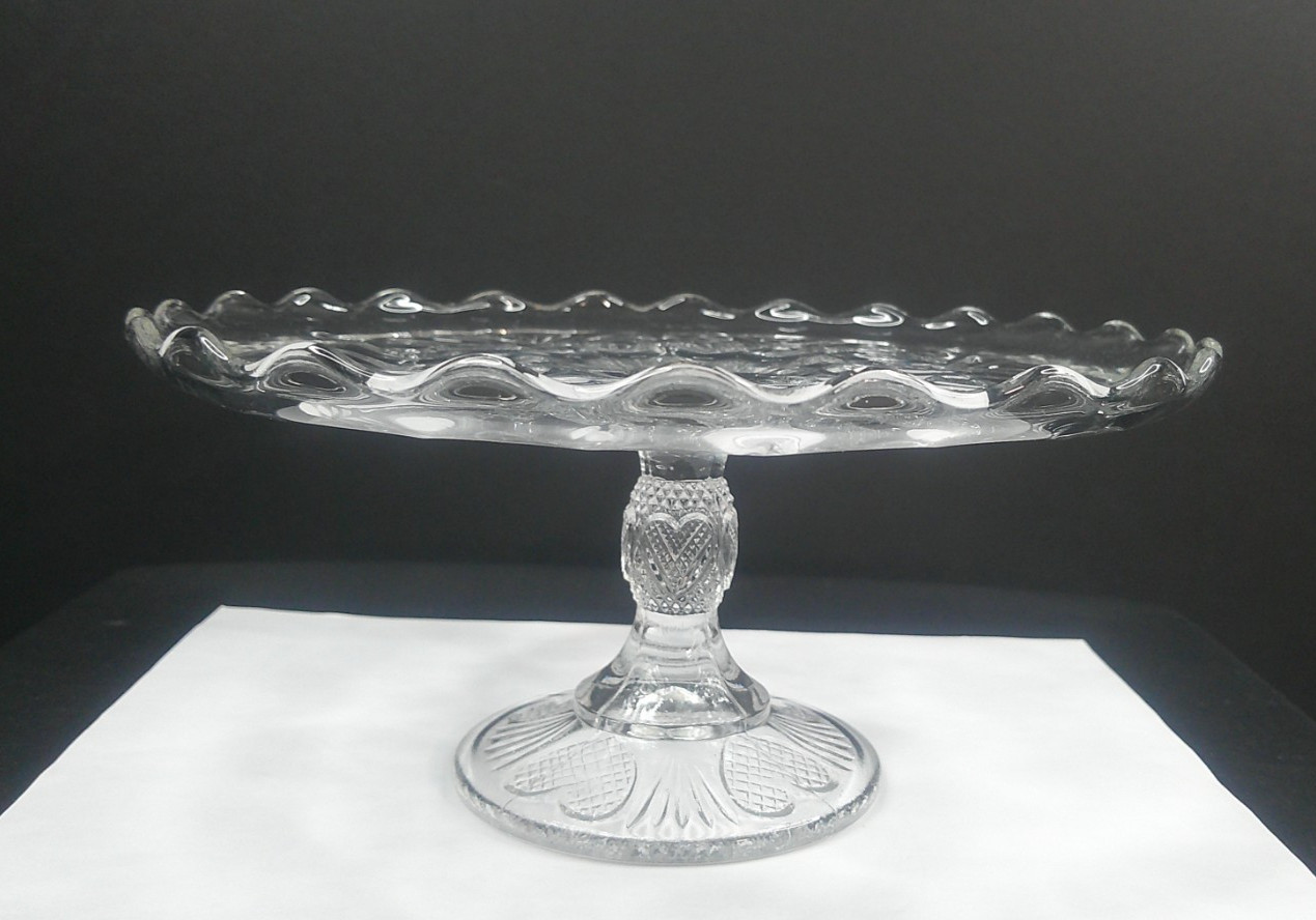 Bryce, Higbee Glass Co, EAPG, Cake Stand, Beaunot, USA, c 1899, ExCd