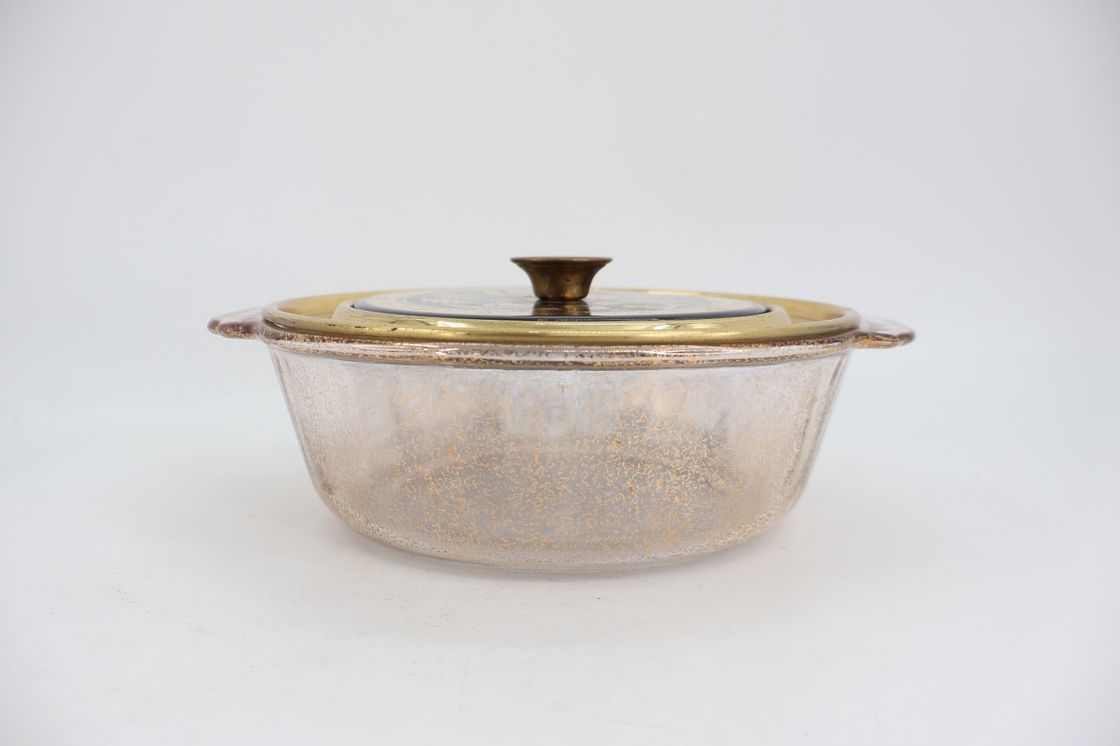 Vintage Georges Briard 2QT Casserole Dish Fire King with Lid Made in USA