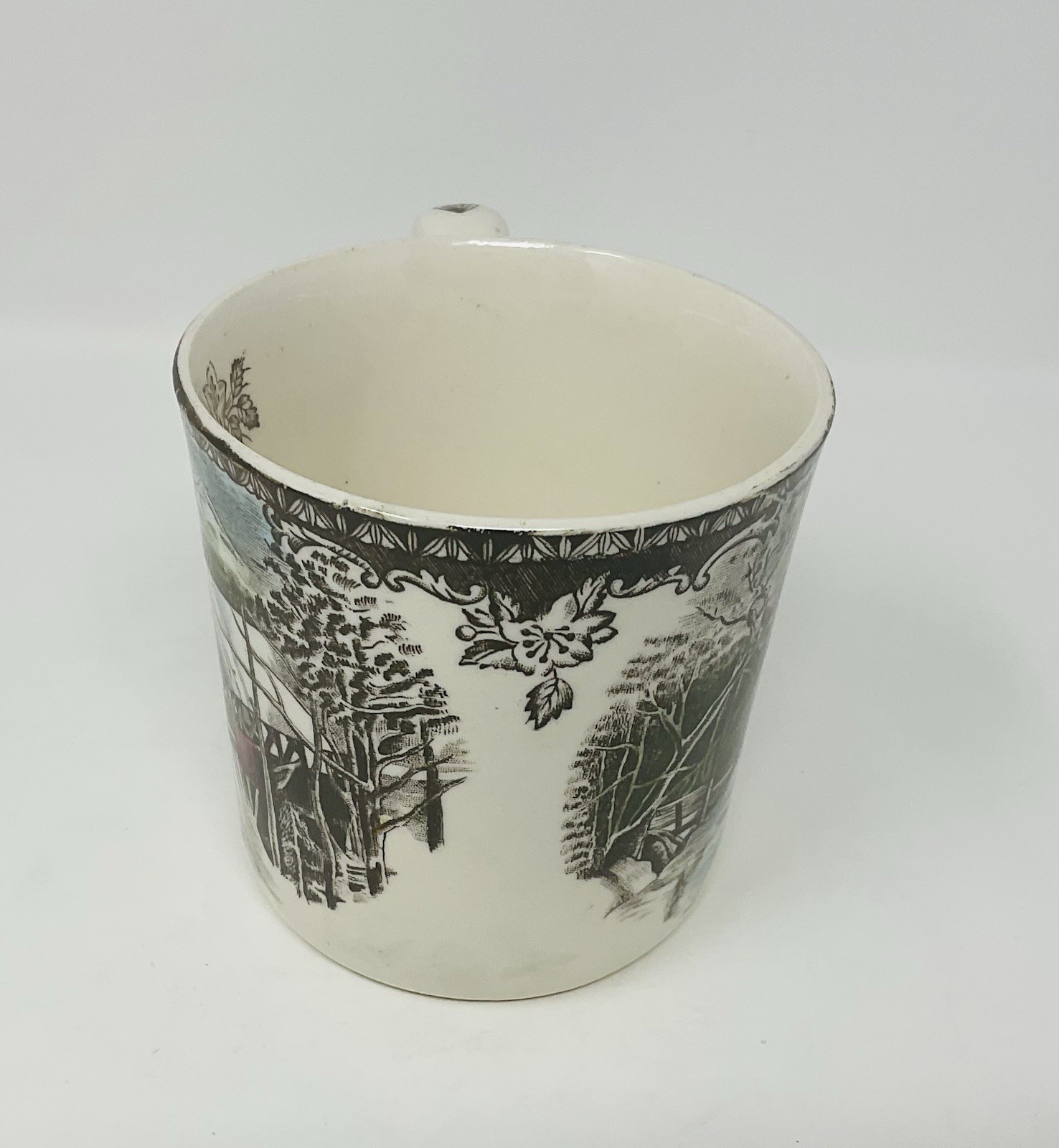 Johnson Brothers The Friendly Village Coffee Mug Cup Covered Bridge England