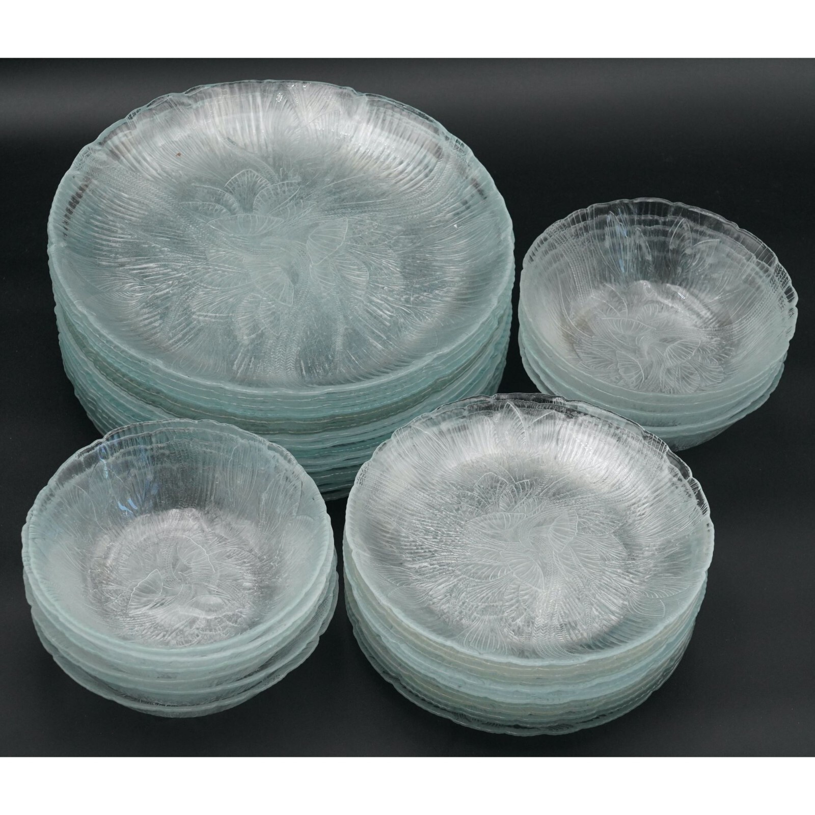 Arcoroc Canterbury Crocus Glass Dinner Plate, Salad Plate, Cereal Bowl *PICK*