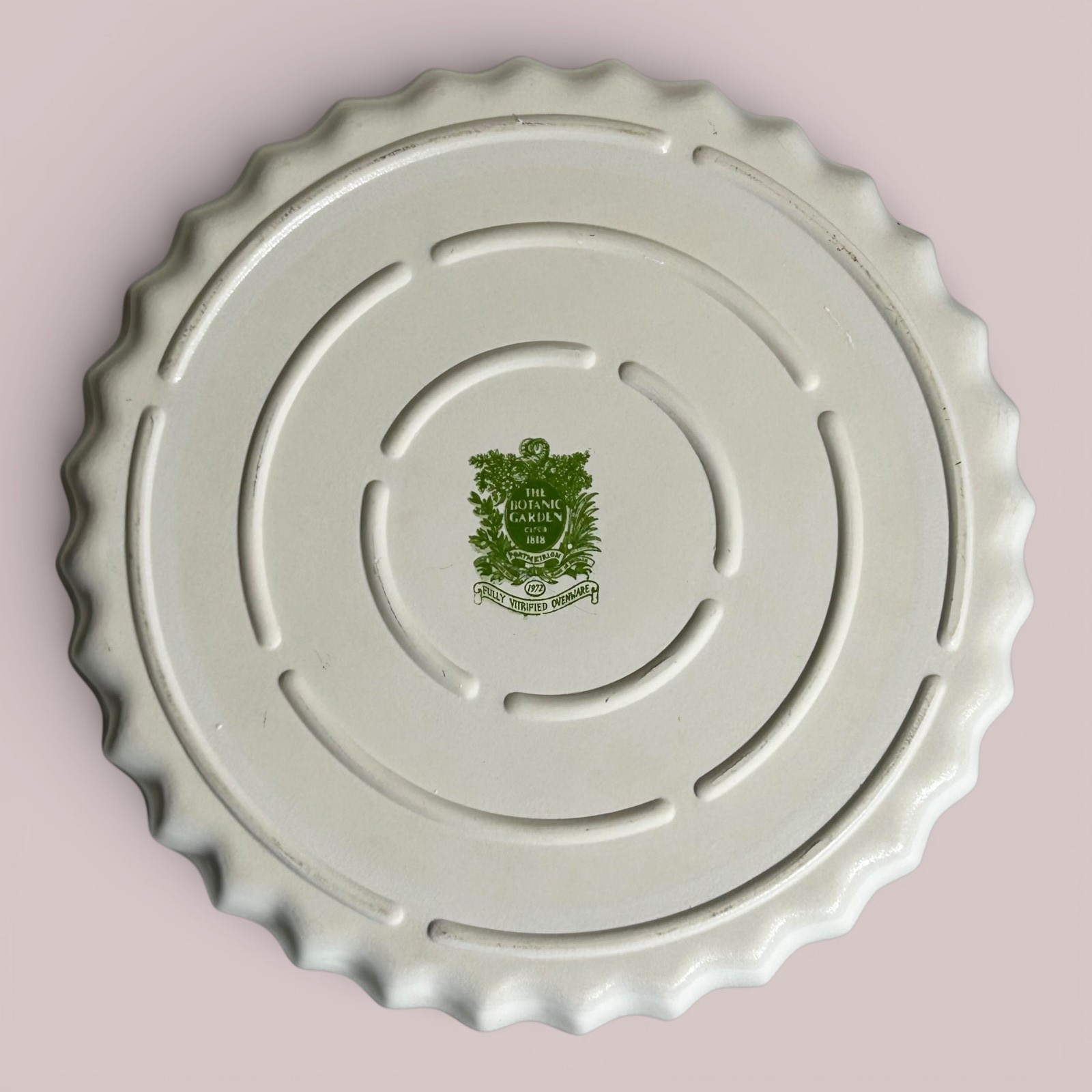 Portmeirion Botanic Garden Quiche Dish Passiflora Caerulea Blue Passion Flower
