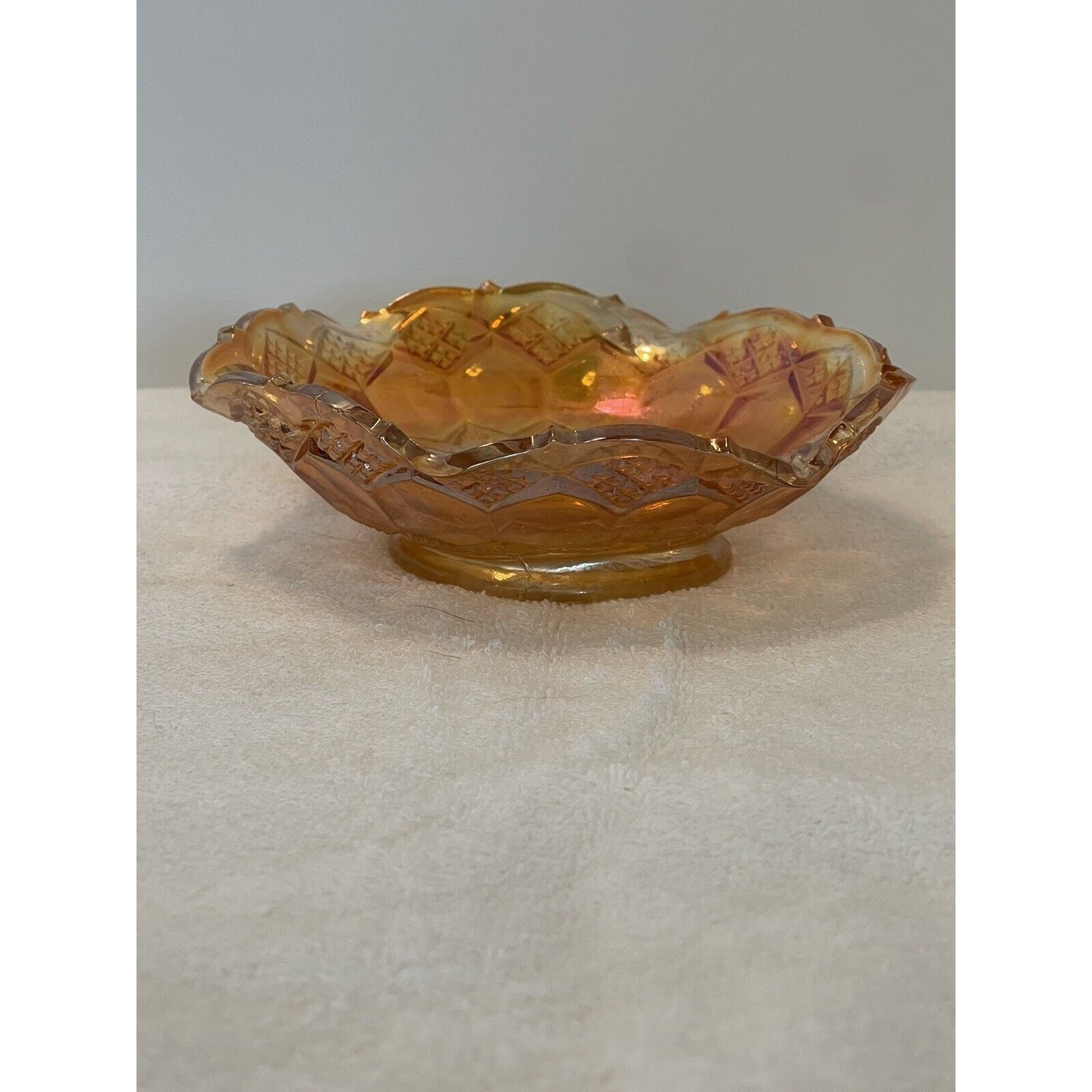 Imperial Marigold Carnival Glass Bowl