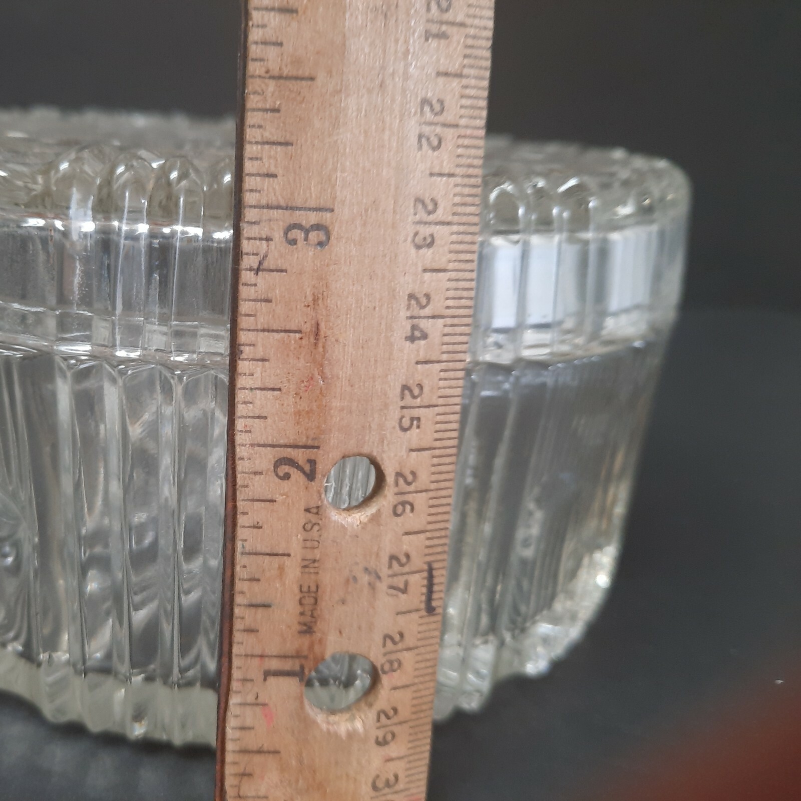 70’s Glass Round w/ Lid 3-Section Relish, Candy, 6″ Serving Dish Bowl