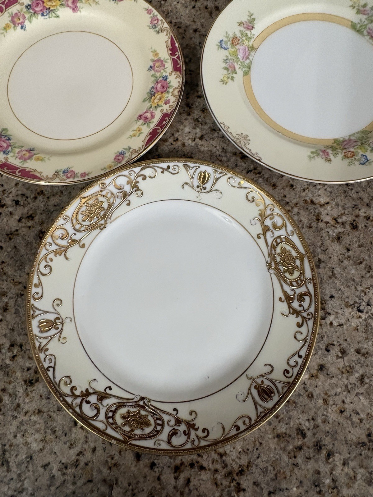 Mismatched Vintage China Dessert Salad Plates Floral Wedding Showers Party E58