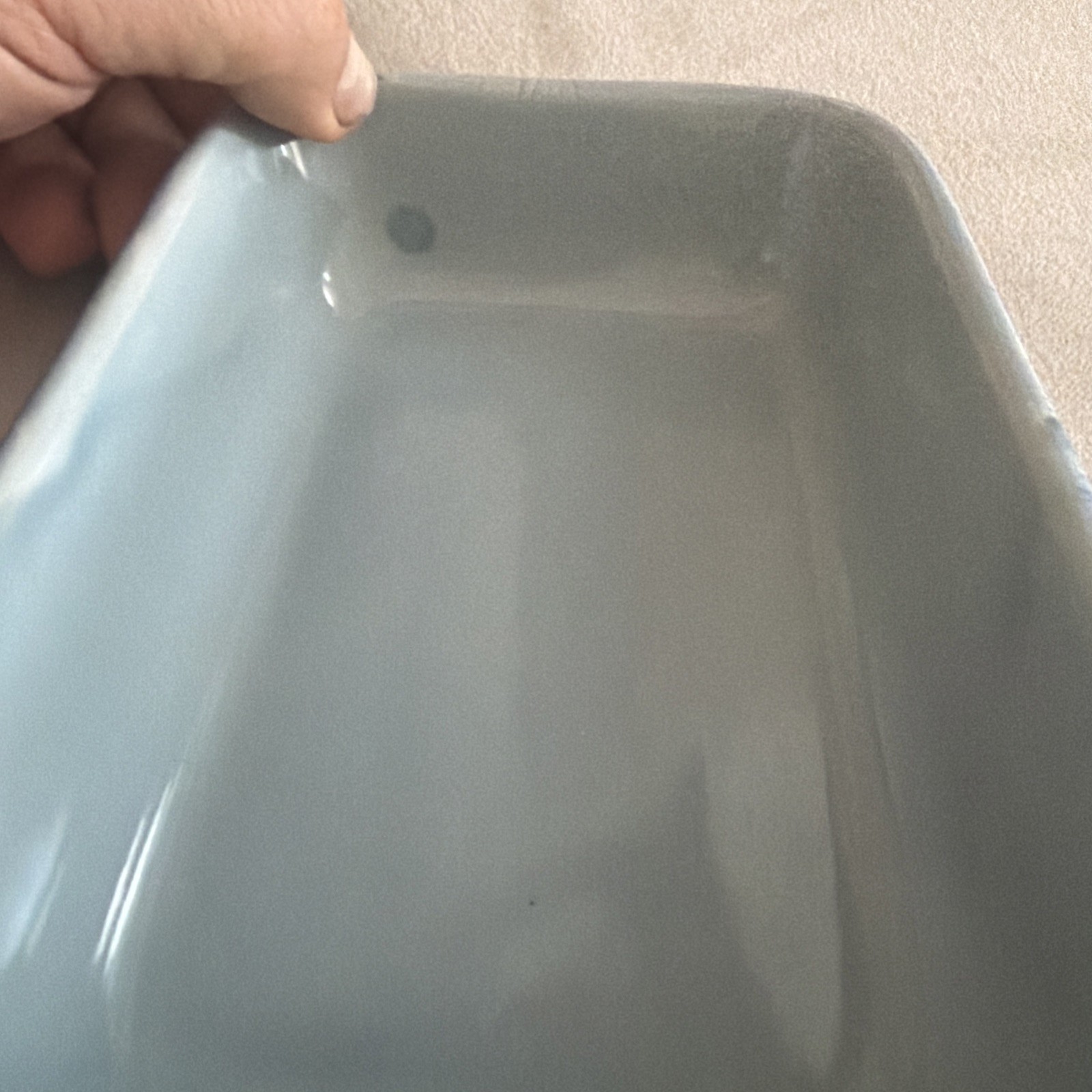 Beautiful Blue Rectangular Italian Pottery Serving/Dipping Dish Made in Italy